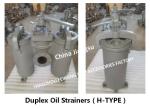 JIS F7208-H-125A Double Oil Filter For Shipbuilding, Double Cylinder Oil Filter,