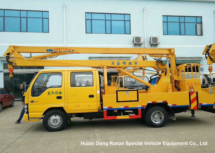 ISUZU 4x2 14-16M Aerial Platform Truck LHD EURO5 , Vehicle Mounted Work Platforms