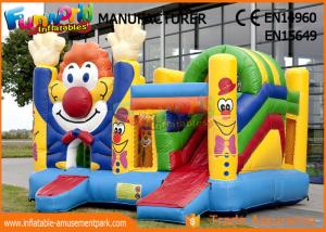 Wholesale Children Game Clown Inflatable Bouncer Slide For Backyard / Zoo / Water Park from china suppliers