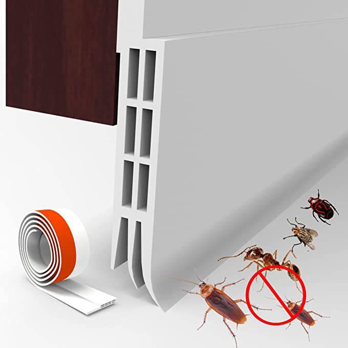 Grey Self-adhesive Silicone Rubber Door Bottom Seals for Improved Door Sealing Efficiency