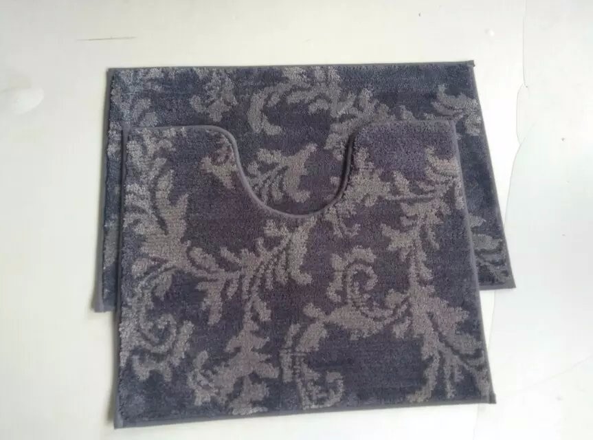 Half round shaggy microfiber entrance mat