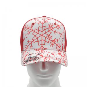 Wholesale Christmas Elements Design Trucker Baseball Hats With Metal Closure from china suppliers