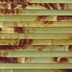 Natural Bamboo Wallpaper Hand Made Bamboo Paneling 17mm Woven Back For Home