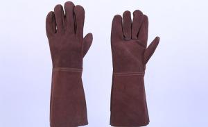 Wholesale Welding Gloves Two-Layer Full Cowhide Welding Gloves Thick Wear-Resistant And Heat-Insulating Labor Protection Gloves from china suppliers