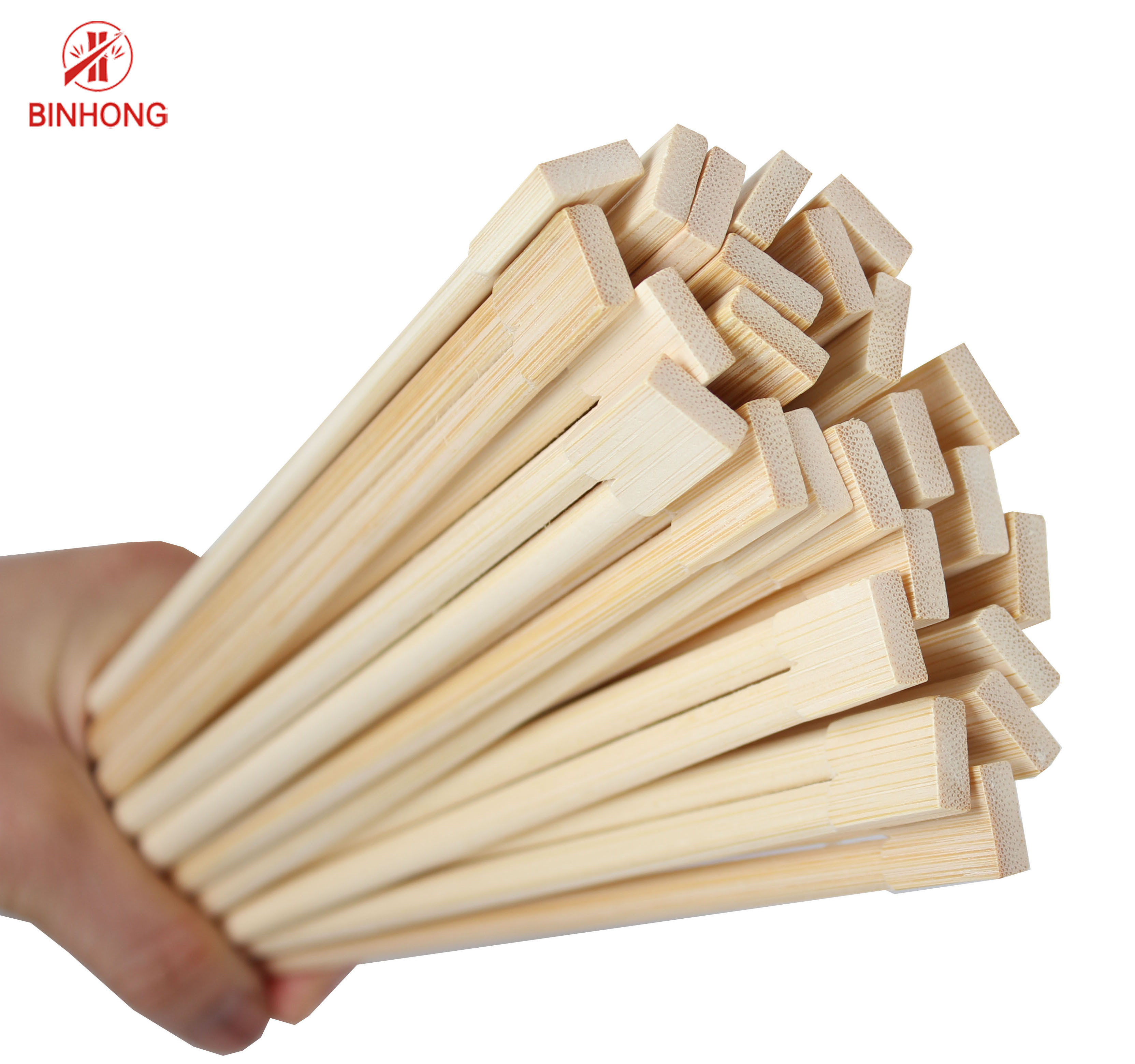 Japanese Disposable Round Bamboo Chopsticks Compostable Custom Logo 18cm