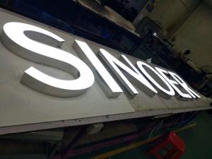 Wholesale Diy Metal Embossing Letters , Acrylic Front Lit Channel Letters from china suppliers