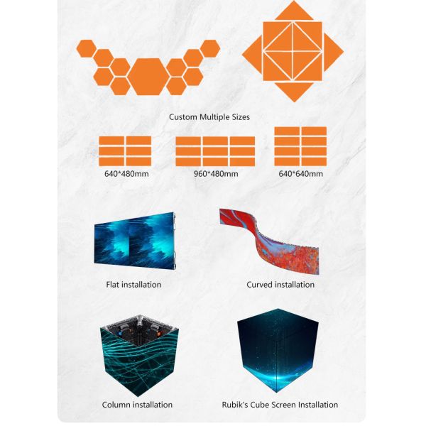 P1.9 P2.6 P3.91 Indoor Outdoor Led Screen Display Advertising Led Panel Wall Pantallas Led Para Publicidad Exterior