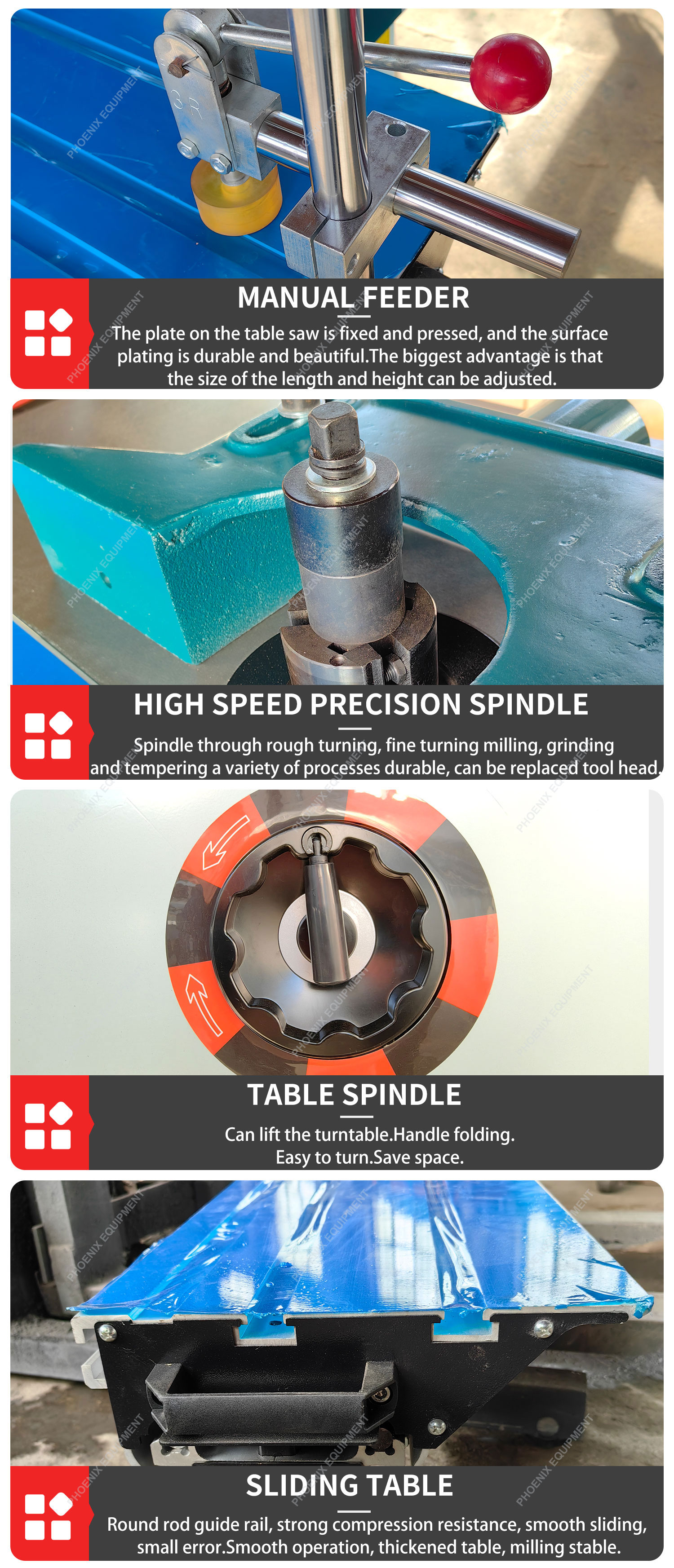 MX5117B Woodworking Spindle Shaper Machine for Wooden Door and Cabinet Door Making