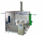 Disk Electrostatic Powder Coating Line , Electrostatic Liquid Painting Equipment