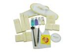 20 Contents Hotel Amenity Kits With Coral Fleece Slippers / Plastic Toothbrush