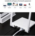 Long Rj45 Ethernet Communication Cable Cat 5 Cat5e Cat6 Patch Cord 6feet