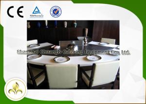 Wholesale 9 Seat Fan Shape Gas Teppanyaki Grill Table With Exhaustion / Purification System from china suppliers
