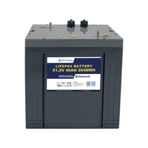 Wholesale Golf Cart Lithium Battery with LiFePO4 and communication function included 48V40AH from china suppliers