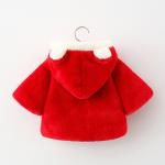 Cute Children'S Girls Heavy Winter Red Hooded Cape Coats Little Ears Hat
