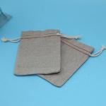 Felt Mini Travel Jute Drawstring Bag Portable Logo Embroidered For Gift Jewelry