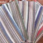 Breathable 140gsm Yarn Dyed Stripe Knit Fabric Woven Cotton Shirt Fabric