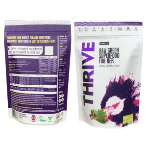 Wholesale Custom printed food grade material Aluminum foil stand up plastic pouches for snack food from china suppliers