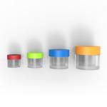 AS Materials Round Shape Empty Plastic Jar for Nail Polish UV Gel 10g 20g 30g