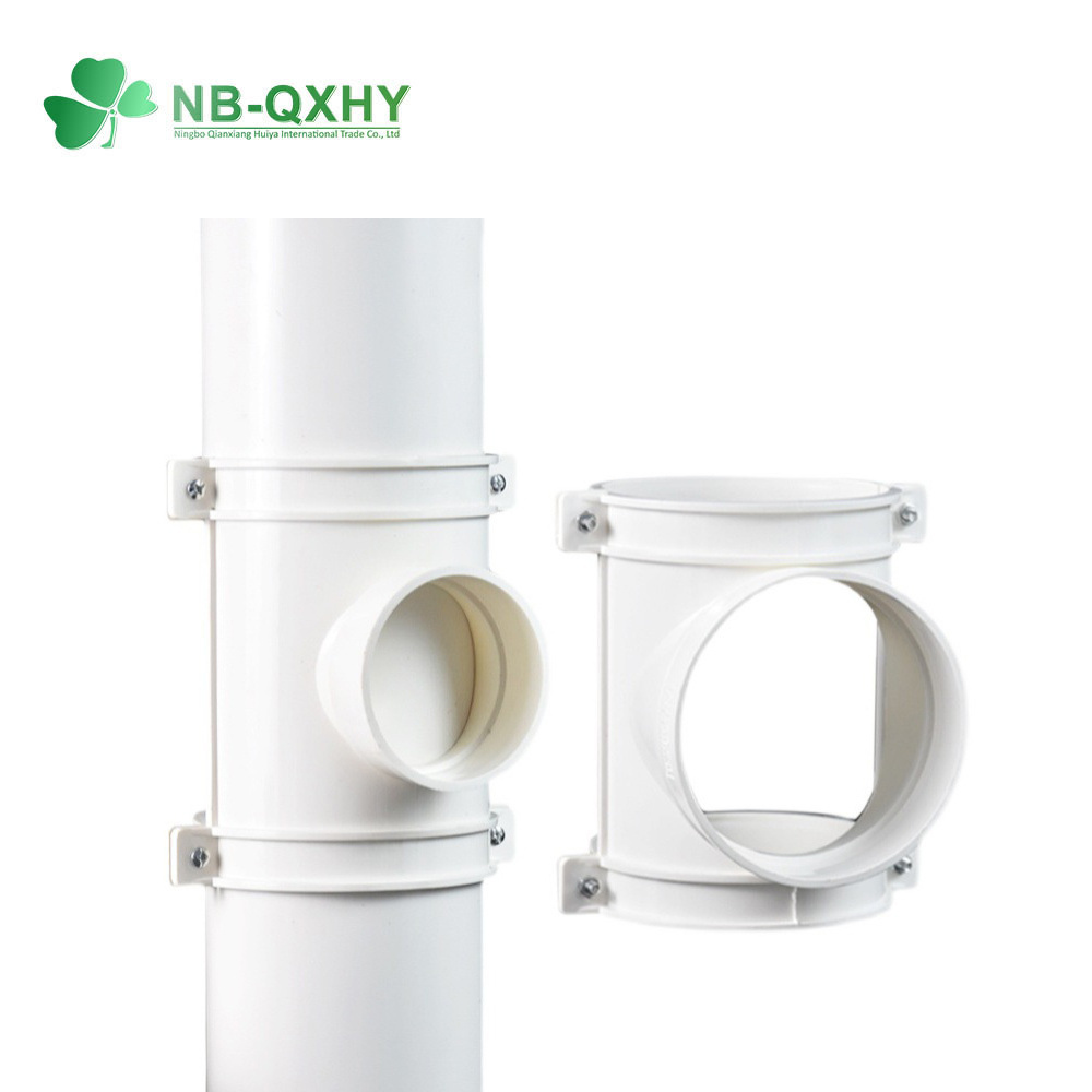 White GB/DIN Sandard UPVC PVC Pipe Fitting Snap/Slip Tee for Drainage