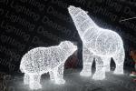 Lighted outdoor christmas polar bear