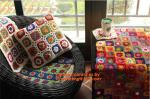 Crochet bed pillow Daisy hand-woven cushion covers Decorative Cushion flower