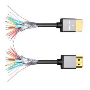 Wholesale Multimedia Aluminum HDMI Cable 4K Cotton Braided Connectors 4K HDR from china suppliers