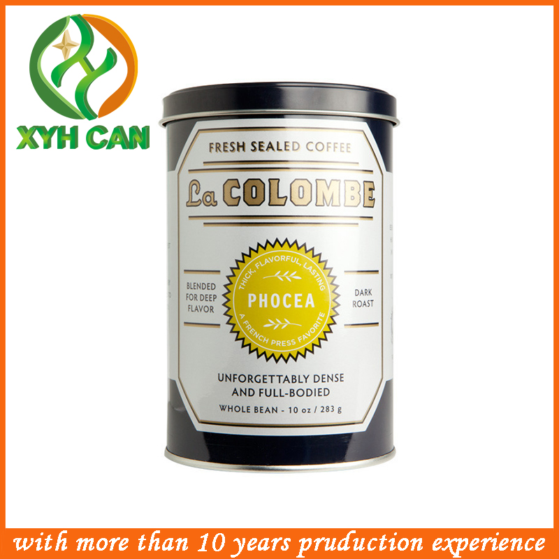 Tin Cans for 283g Coffee Beans Tinplate Metal Cans for Food Storage Coffee Matting Tin Cans for Coffee Powder
