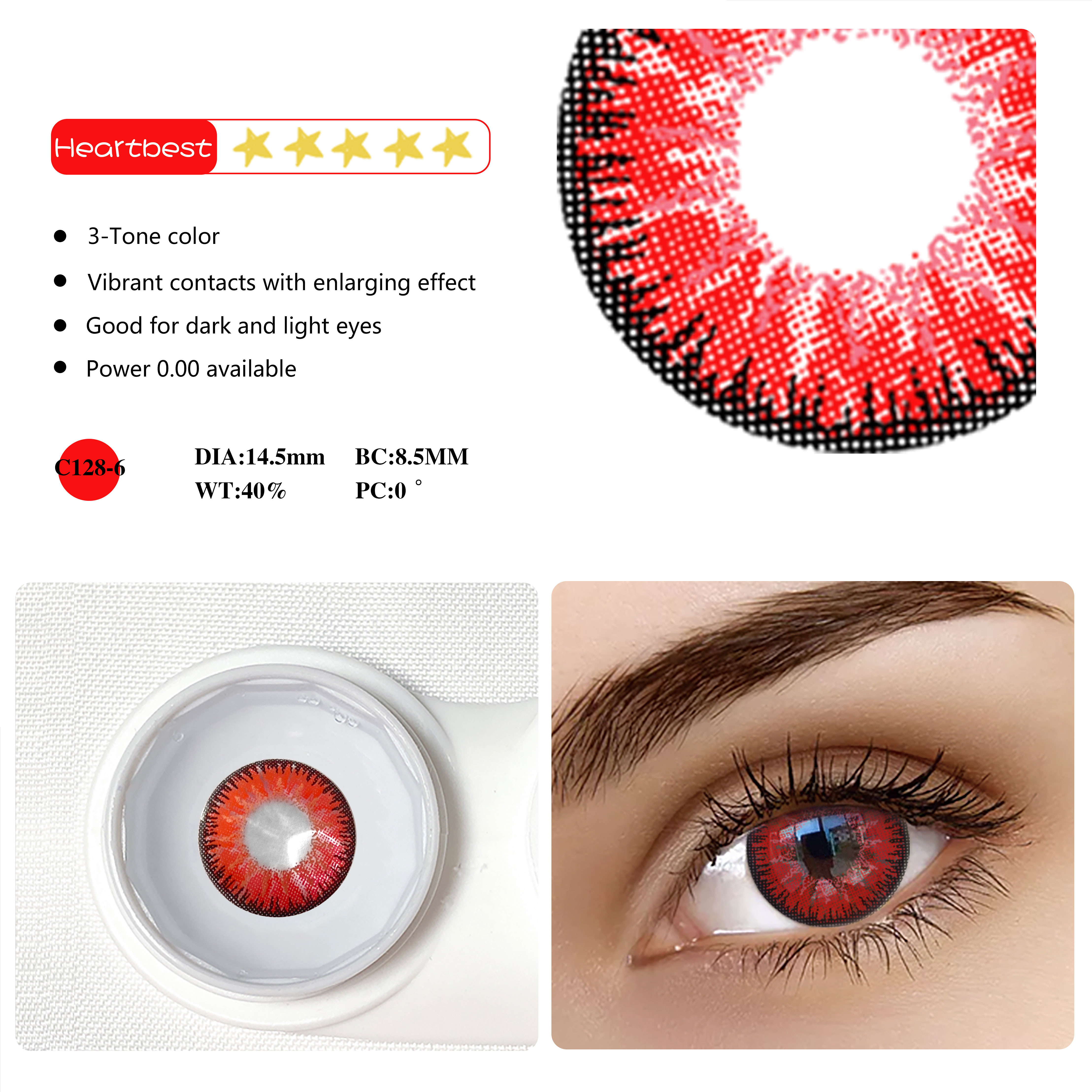 Vika Series Cosplay Contacts Lenses Color Beautiful Pupil Eyes