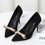 ZM032 929-36 Suede Single Shoes Women 2020 Spring New Women'S Shoes Pointed Toe