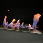 Indoor Carbon Steel Ethanol / Bioethanol Fireplace Freestanding