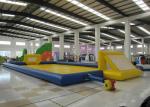 Amusment Park Inflatable Soccer Playground bright colour giant Inflatable