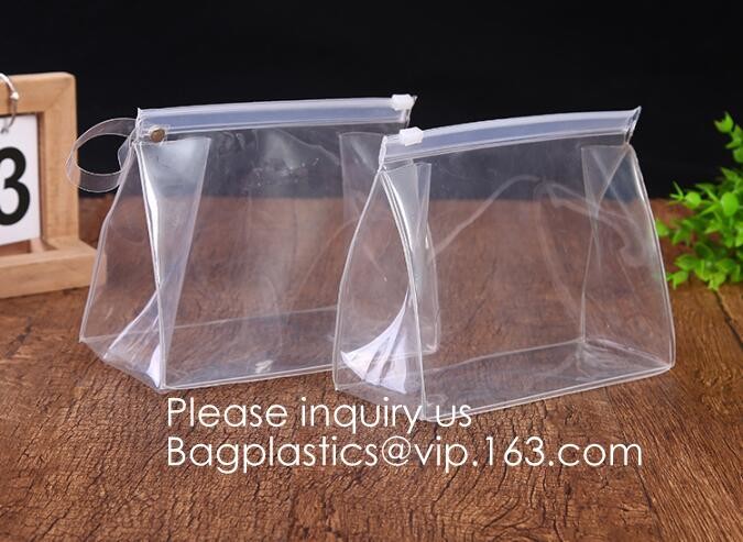 Recyclable Stand-Up Clear Plastic Cosmetic Promotion Packing Bag,Reusable Wet Wipe Eva Stand Up Pouch Bag, bagease, bag