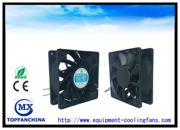 High Temperature - 40 ~ + 130 ℃ 12V / 24V / 48V DC Brushless Fans 120mm X 120mm