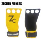 3 Holes Crossfit Hand Grips Yellow Suede Microfiber Leather Palm Protector