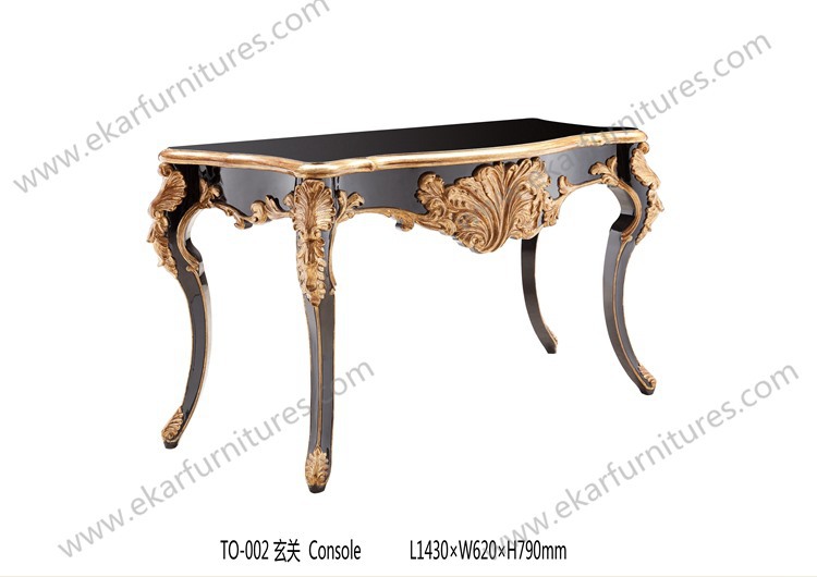 Art deco console table mirrored console table antique apricot console table FH-108
