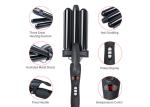 Professional Three Barrel Hair Waver With LCD Temperature Display