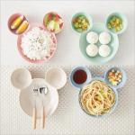 Kid Cartoon Mouse Lunch Box Children Baby Rice Feeding Bowl Plastic Snack Plate