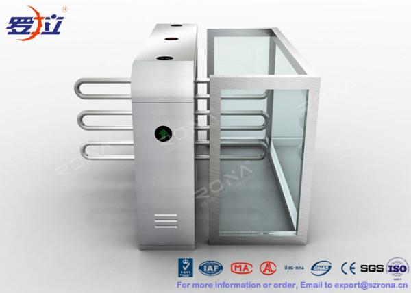 Pedestrian Swing Barrier Waist Height Turnstiles Entrance Security For Shopping