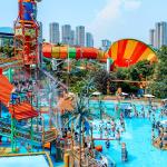 Double Slide Freefall Aqua Playground Customized Speed Splash Water Park