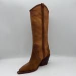 soft cow suede leather with canvas upper，pointed toe Womens genuine Leather