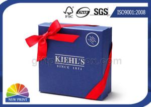Wholesale Custom Logo Cardboard Paper Rigid Gift Box Ribbon Bowknot Decorated SGS Approval from china suppliers