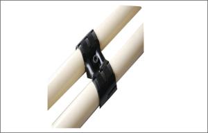 Wholesale Parallel Black Metal Joint Fittings for Pipe Racks , Zinc / Nickel / Chrome Plated from china suppliers