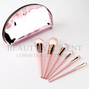 Wholesale 6pcs Private Label Makeup Brushes Custom Logo Synthetic Hair With Cute Bag from china suppliers