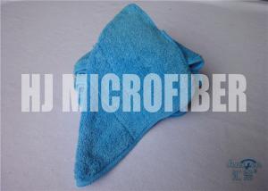 Wholesale Single composite Blue Microfiber Rags / Ultra Thick Plush Fleece Microfiber Dish Cloths 25X25cm from china suppliers