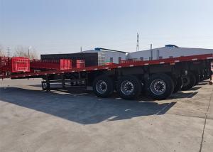 Wholesale 40FT Flatbed Truck Semi Trailer 3 Axles Container Transport Platform from china suppliers