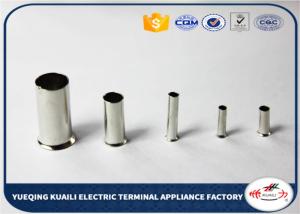 Wholesale Solderless Tube Naked Connector / 24 - 12 AWG Wire Cord End Terminal EN1008 from china suppliers