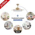 Modern 42 Inch 220V 50Hz Bladeless LED Ceiling Fan For Bedroom