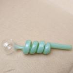 14cm Length 30mm Diameter Ball Balancer Perc Glass Water Pipe Lightweight
