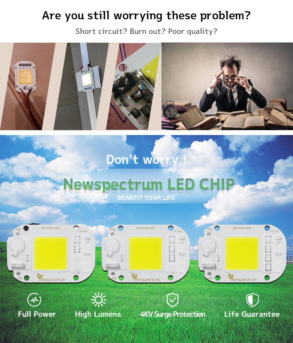 20W 30W UV LED Module AC COB Driveless For Outdoor Spotlight