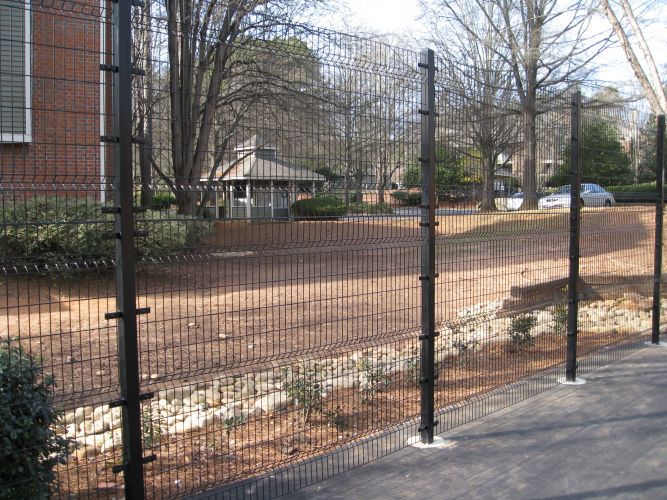 cheap welded wire mesh curved fence / high security fence panels / garden fence wire fencing